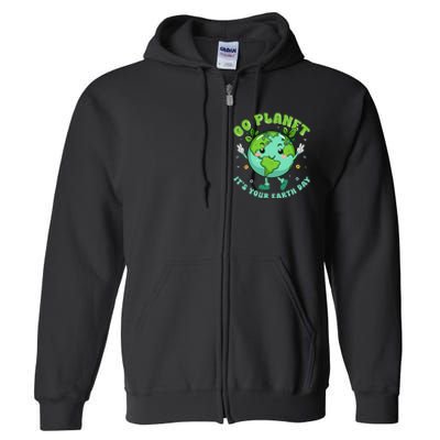 Cute Earth Day For Teachers Save The Planet Full Zip Hoodie