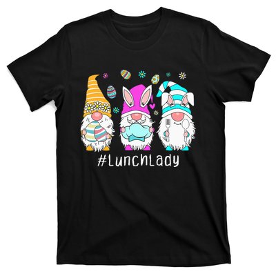 Cute Easter Day Gnome Love Lunch Lady  Matching T-Shirt