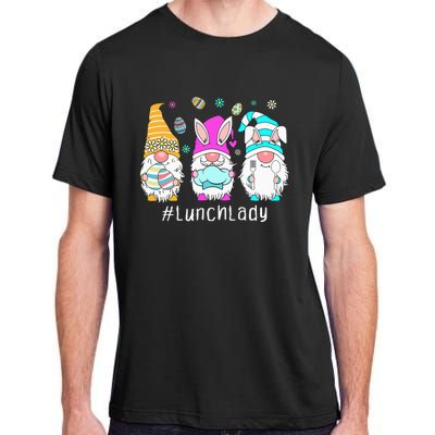 Cute Easter Day Gnome Love Lunch Lady  Matching Adult ChromaSoft Performance T-Shirt