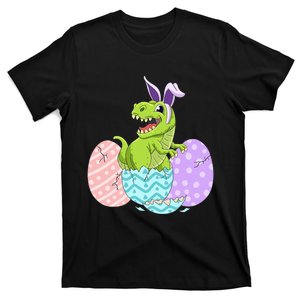 Cute Easter Dinosaur T Rex Bunny Easter Day Toddler  T-Shirt