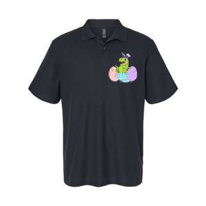 Cute Easter Dinosaur T Rex Bunny Easter Day Toddler  Softstyle Adult Sport Polo