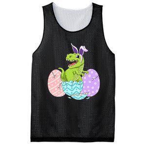 Cute Easter Dinosaur T Rex Bunny Easter Day Toddler  Mesh Reversible Basketball Jersey Tank