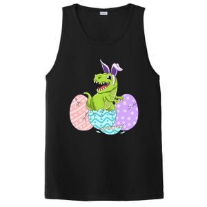 Cute Easter Dinosaur T Rex Bunny Easter Day Toddler  PosiCharge Competitor Tank