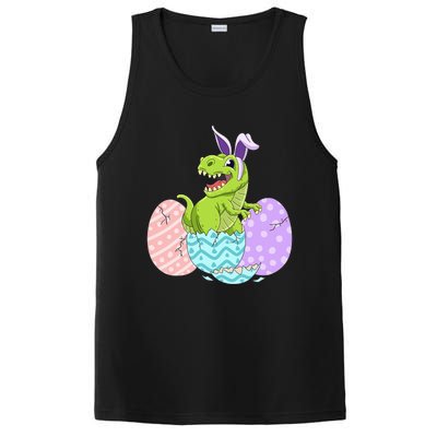 Cute Easter Dinosaur T Rex Bunny Easter Day Toddler  PosiCharge Competitor Tank