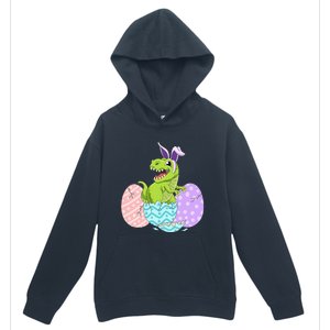 Cute Easter Dinosaur T Rex Bunny Easter Day Toddler  Urban Pullover Hoodie