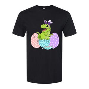 Cute Easter Dinosaur T Rex Bunny Easter Day Toddler  Softstyle CVC T-Shirt