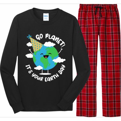 Cute Earth Day Go Planet Its Your Earth Day Boy Long Sleeve Pajama Set