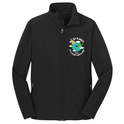 Cute Earth Day Go Planet Its Your Earth Day Boy Core Soft Shell Jacket