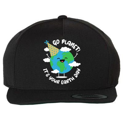 Cute Earth Day Go Planet Its Your Earth Day Boy Wool Snapback Cap