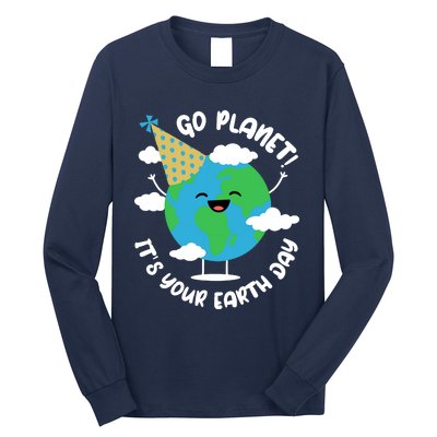 Cute Earth Day Go Planet Its Your Earth Day Boy Long Sleeve Shirt