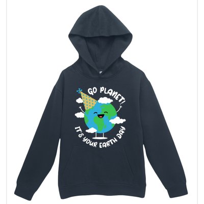 Cute Earth Day Go Planet Its Your Earth Day Boy Urban Pullover Hoodie