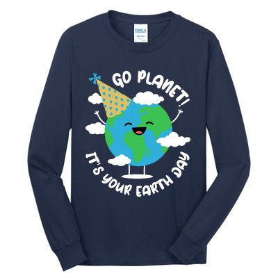 Cute Earth Day Go Planet Its Your Earth Day Boy Tall Long Sleeve T-Shirt