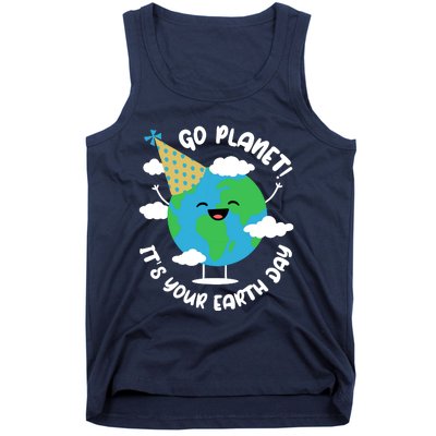 Cute Earth Day Go Planet Its Your Earth Day Boy Tank Top