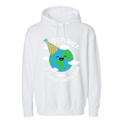 Cute Earth Day Go Planet Its Your Earth Day Boy Garment-Dyed Fleece Hoodie