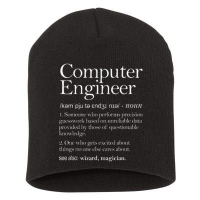 Computer Engineer Definition Apparel Computer Engineering Short Acrylic Beanie