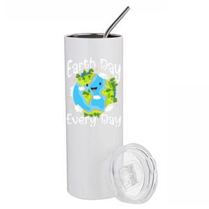 Cute Earth Day Every Day Save Our Planet Green Gift Stainless Steel Tumbler