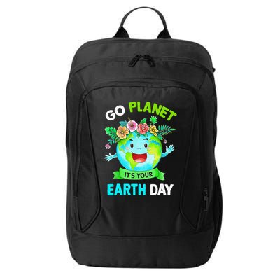 Cute Earth Day 2024 Go Planet Its Your Earth Day 2024 City Backpack