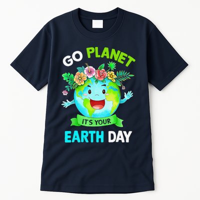 Cute Earth Day 2024 Go Planet Its Your Earth Day 2024 Tall T-Shirt