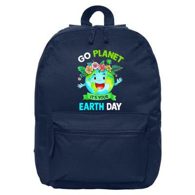 Cute Earth Day 2024 Go Planet Its Your Earth Day 2024 16 in Basic Backpack