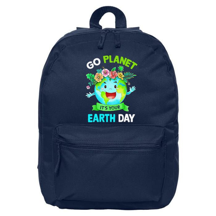 Cute Earth Day 2024 Go Planet Its Your Earth Day 2024 16 in Basic Backpack