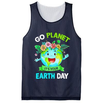 Cute Earth Day 2024 Go Planet Its Your Earth Day 2024 Mesh Reversible Basketball Jersey Tank