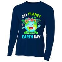 Cute Earth Day 2024 Go Planet Its Your Earth Day 2024 Cooling Performance Long Sleeve Crew