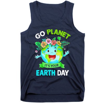 Cute Earth Day 2024 Go Planet Its Your Earth Day 2024 Tank Top