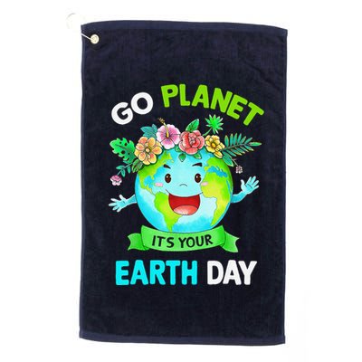Cute Earth Day 2024 Go Planet Its Your Earth Day 2024 Golf Towel