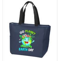 Cute Earth Day 2024 Go Planet Its Your Earth Day 2024 Zip Tote Bag