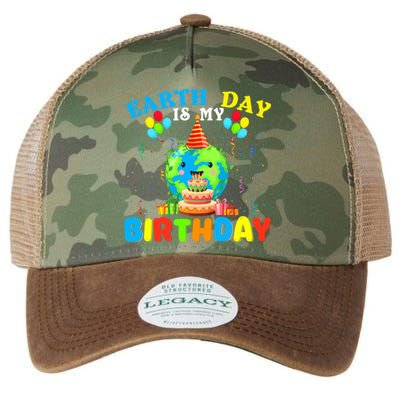 Cute Earth Day Is My Birthday April 22nd Bgiftday Environtal Cute Gift Legacy Tie Dye Trucker Hat