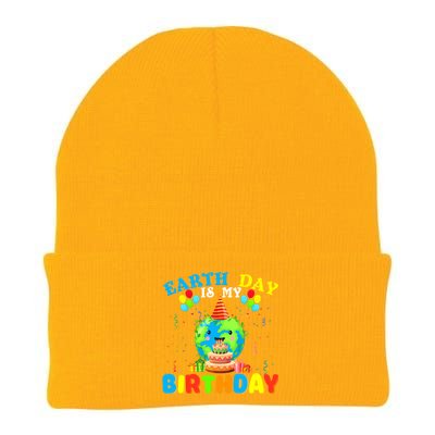 Cute Earth Day Is My Birthday April 22nd Bgiftday Environtal Cute Gift Knit Cap Winter Beanie