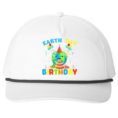 Cute Earth Day Is My Birthday April 22nd Bgiftday Environtal Cute Gift Snapback Five-Panel Rope Hat