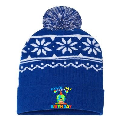 Cute Earth Day Is My Birthday April 22nd Bgiftday Environtal Cute Gift USA-Made Snowflake Beanie