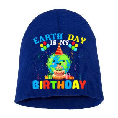 Cute Earth Day Is My Birthday April 22nd Bgiftday Environtal Cute Gift Short Acrylic Beanie