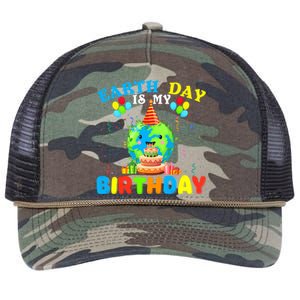 Cute Earth Day Is My Birthday April 22nd Bgiftday Environtal Cute Gift Retro Rope Trucker Hat Cap