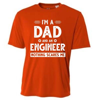 Cute Engineer Dad Men Fathers Day Mechanical Engineering Cooling Performance Crew T-Shirt