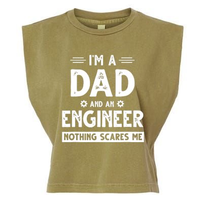 Cute Engineer Dad Men Fathers Day Mechanical Engineering Garment-Dyed Women's Muscle Tee