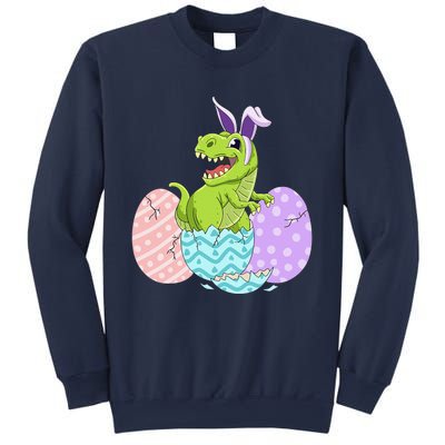 Cute Easter Dinosaur T Rex Bunny Easter Day Sweatshirt