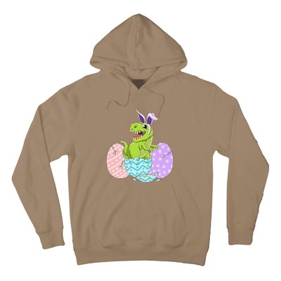 Cute Easter Dinosaur T Rex Bunny Easter Day Hoodie