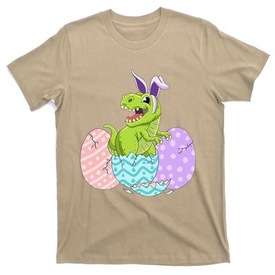 Cute Easter Dinosaur T Rex Bunny Easter Day T-Shirt