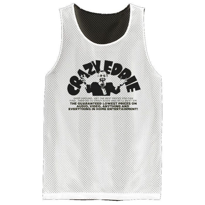 Crazy Eddie Department Store Retro Vintage Mesh Reversible Basketball Jersey Tank