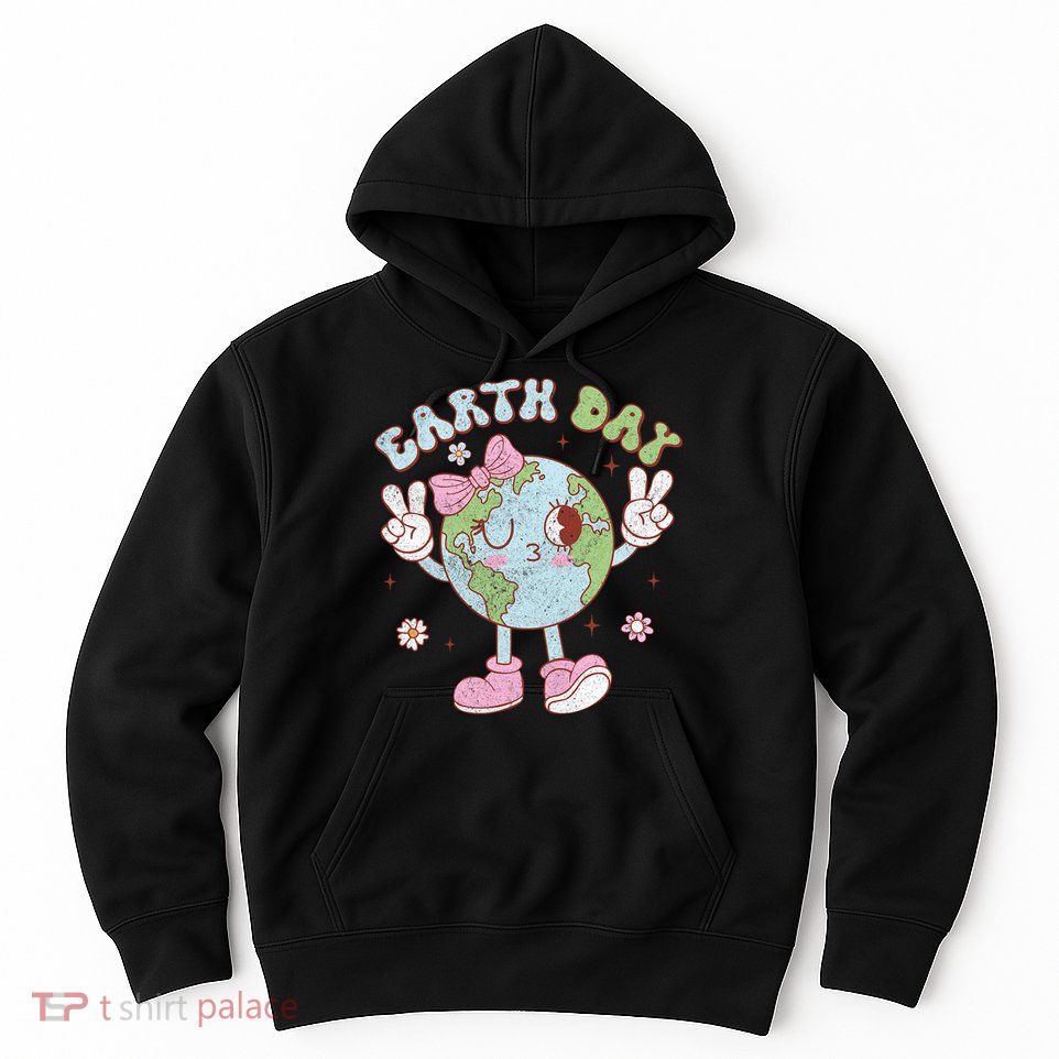 Cute Earth Day For Girl Save The Planet  Hoodie