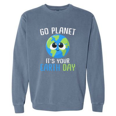 Cute Earth Day Go Planet Earth Day Garment-Dyed Sweatshirt