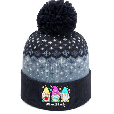 Cute Easter Day Gnome Love Lunch Lady Wo Matching The Baniff Cuffed Pom Beanie