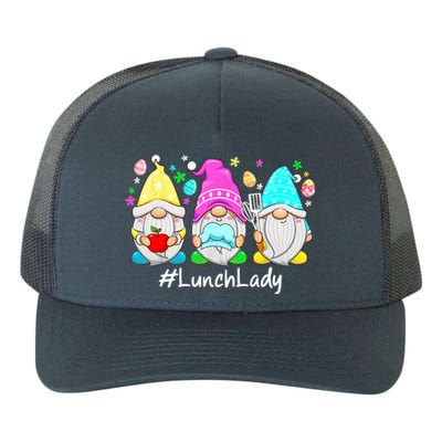 Cute Easter Day Gnome Love Lunch Lady Wo Matching Yupoong Adult 5-Panel Trucker Hat