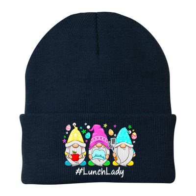 Cute Easter Day Gnome Love Lunch Lady Wo Matching Knit Cap Winter Beanie