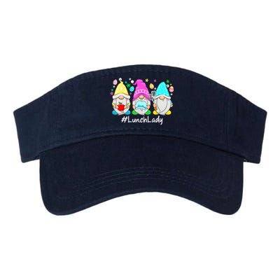 Cute Easter Day Gnome Love Lunch Lady Wo Matching Valucap Bio-Washed Visor