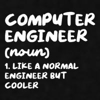 Computer Engineer Definition Funny Engineering Ladies PosiCharge Tri-Blend Wicking Tank