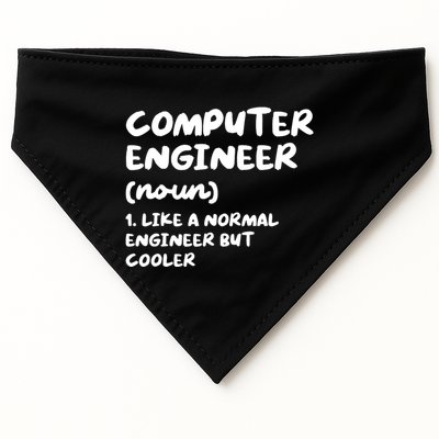 Computer Engineer Definition Funny Engineering USA-Made Doggie Bandana