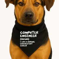 Computer Engineer Definition Funny Engineering USA-Made Doggie Bandana